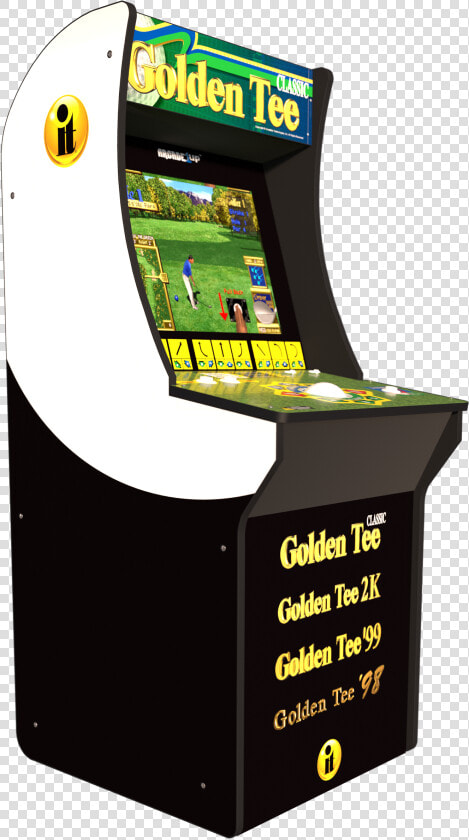 Transparent Arcade Cabinet Png   Golden Tee Arcade 1up  Png DownloadTransparent PNG