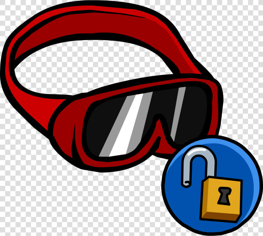 Red Ski Goggles   Blue Glasses Club Penguin  HD Png DownloadTransparent PNG