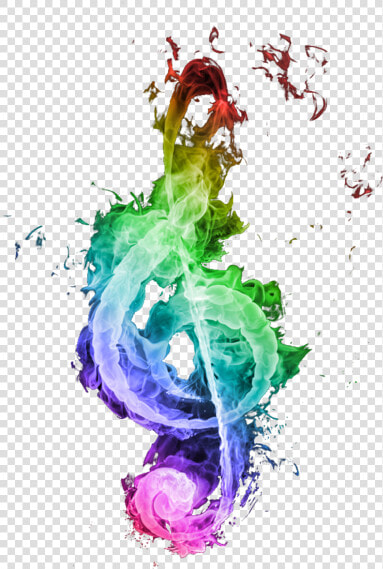 Smokey Note Psd Official   Watercolor Music Notes Transparent Background  HD Png DownloadTransparent PNG