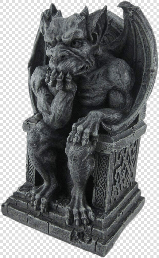 Gargoyle On Throne   Statue Gargoyle  HD Png DownloadTransparent PNG