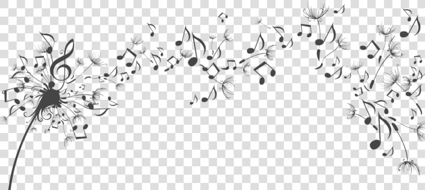 Musical Png Transparent   Dandelion Blowing Music Notes  Png DownloadTransparent PNG