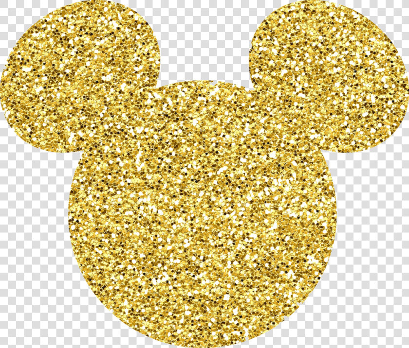 Silueta De Mickey Gold  HD Png DownloadTransparent PNG