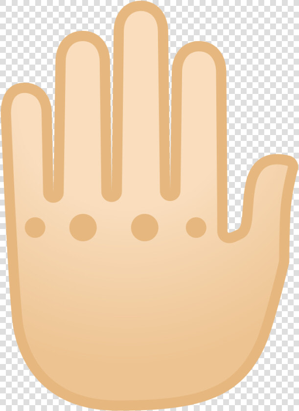 Raised Back Of Hand Light Skin Tone Icon   Back Of The Hand Icon  HD Png DownloadTransparent PNG