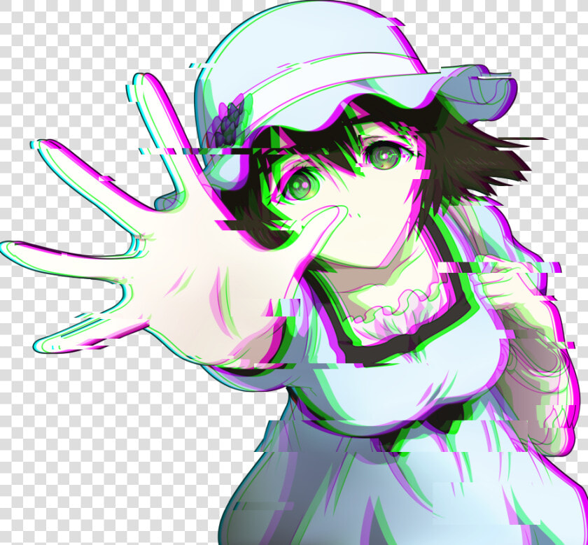 Glitchanime Glitch Anime Helpme Help Cute Colors Glitch   Steins Gate Mayuri  HD Png DownloadTransparent PNG