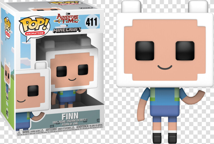 Finn Minecraft Pop Vinyl Figure   Adventure Time Minecraft Special Finn  HD Png DownloadTransparent PNG