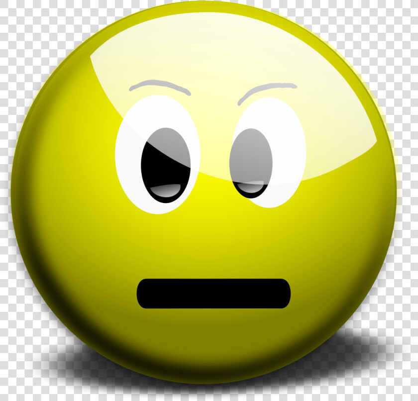 Cold Face Clipart   Yellow Smiley Face Neutral  HD Png DownloadTransparent PNG