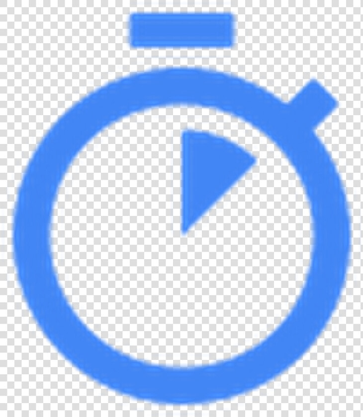 Stopwatch Icon Blue   Circle  HD Png DownloadTransparent PNG