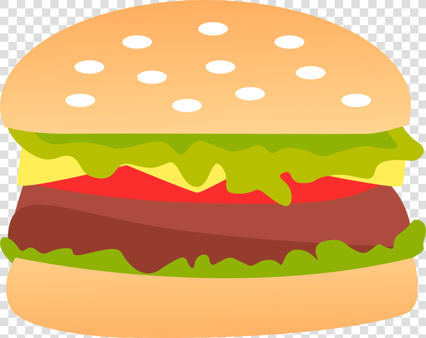 Burger Vector With Transparent Background   Transparent Background Burger Clipart  HD Png DownloadTransparent PNG