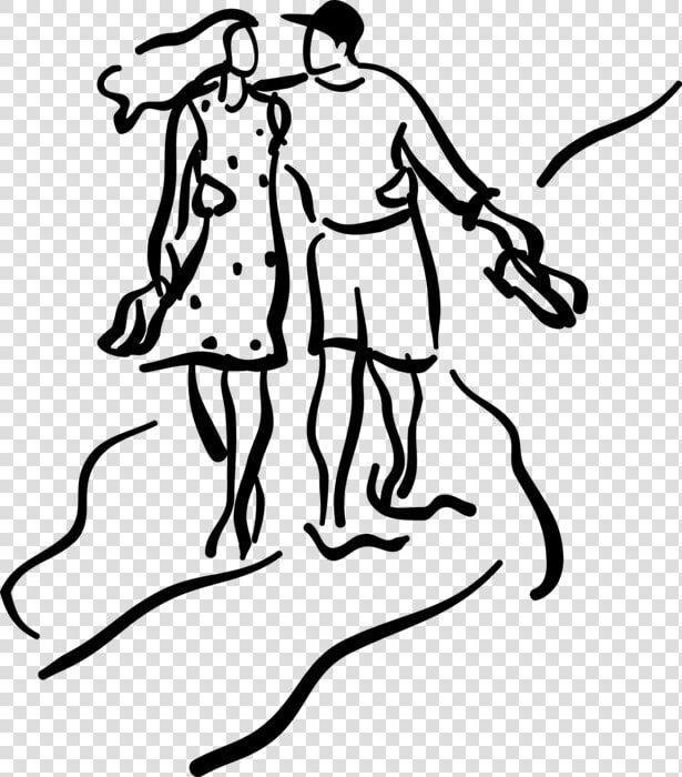 Vector Illustration Of Romantic Couple Stroll Arm In   Chomoranma Reggae Mix 14  HD Png DownloadTransparent PNG