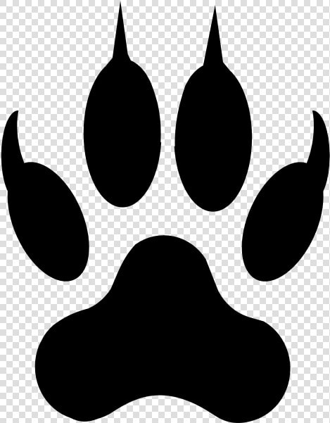 Dog Paw Print Outline   Clipart Jaguar Paw  HD Png DownloadTransparent PNG