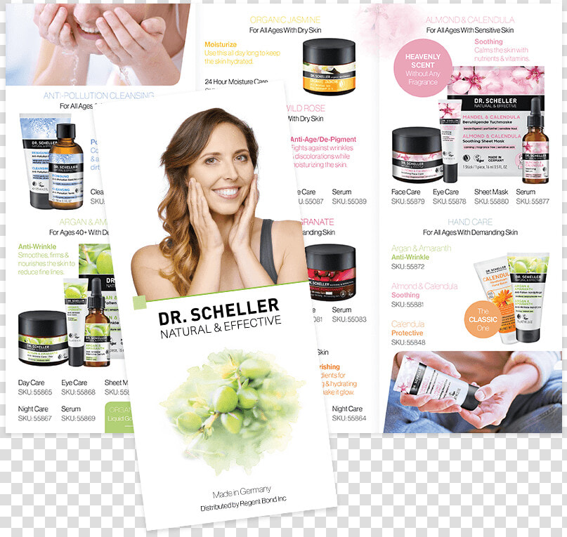 Skin Care Products Trifold Brochure  HD Png DownloadTransparent PNG