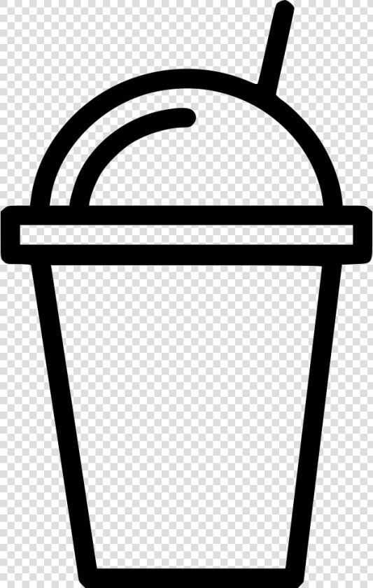 Milkshake   Slurpee Black And White  HD Png DownloadTransparent PNG