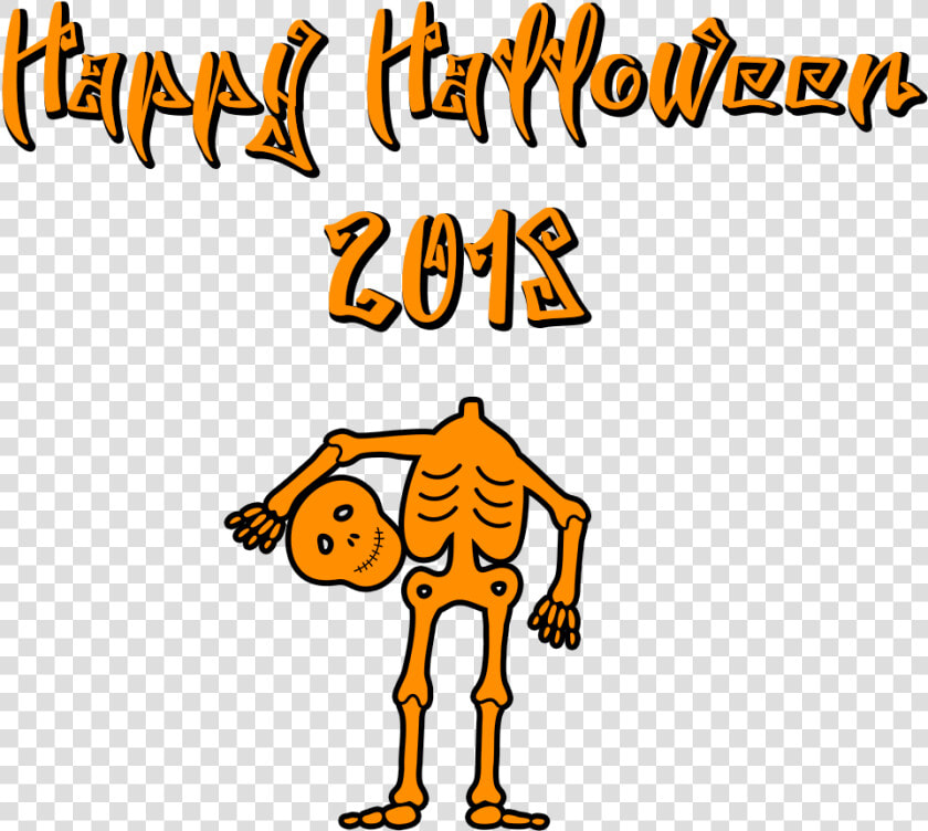 Happy Halloween 2018 Scary Font Skeleton   Happy Halloween 2018 Png  Transparent PngTransparent PNG