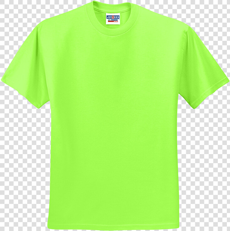 Neon Green Tshirt Png   Png Download   Jerzees Neon Green Shirt  Transparent PngTransparent PNG