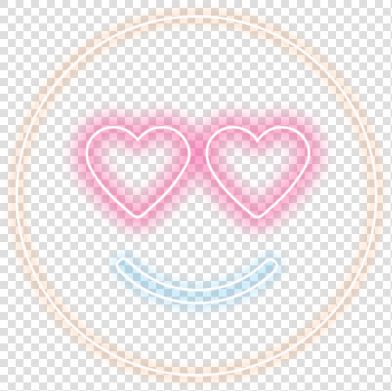  ftestickers  emotions  emoji  neon  freetoedit   Heart  HD Png DownloadTransparent PNG