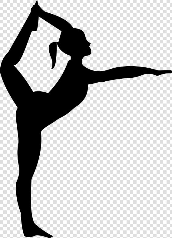 Silhouette Clipart Cheerleader   Gymnastics Silhouette  HD Png DownloadTransparent PNG