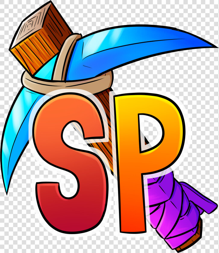 Server Icon With A Diamond Pickaxe And Sp   Icon For Server Minecraft  HD Png DownloadTransparent PNG