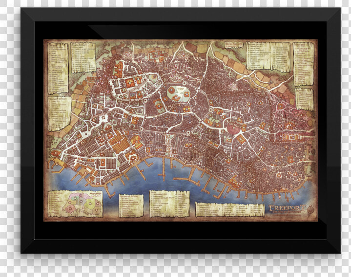 Transparent Paper Map Png   Freeport Map Green Ronin  Png DownloadTransparent PNG