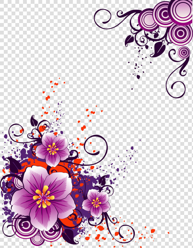 Vector Flowers Cdr Free  HD Png DownloadTransparent PNG