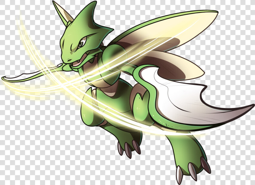 Scyther Used X Scissors By Magnastorm   Scyther Art  HD Png DownloadTransparent PNG