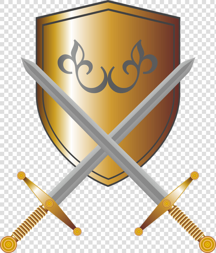 Coat Of Arms  Shield  Swords  Knight  Fantasy   Medieval Box Frame Png  Transparent PngTransparent PNG