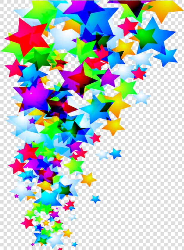  mq  star  stars  border  borders   Colorful Star Border Design  HD Png DownloadTransparent PNG