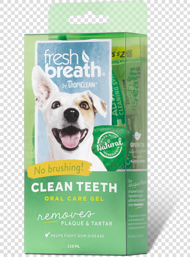 Fresh Breath By Tropiclean Clean Teeth Oral Care Gel  HD Png DownloadTransparent PNG