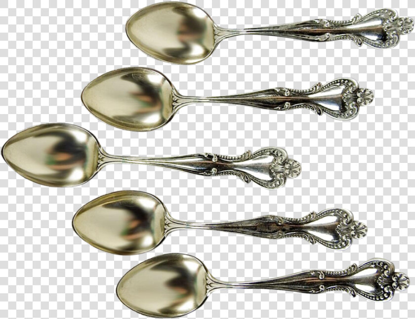 Sterling Silver Demitasse Spoons   Spoon  HD Png DownloadTransparent PNG