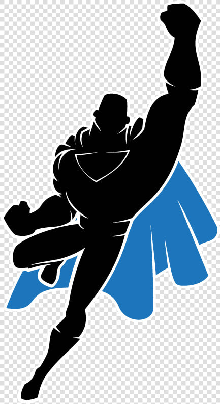 Silhouette Clipart Superhero   Superhero Silhouette No Background  HD Png DownloadTransparent PNG