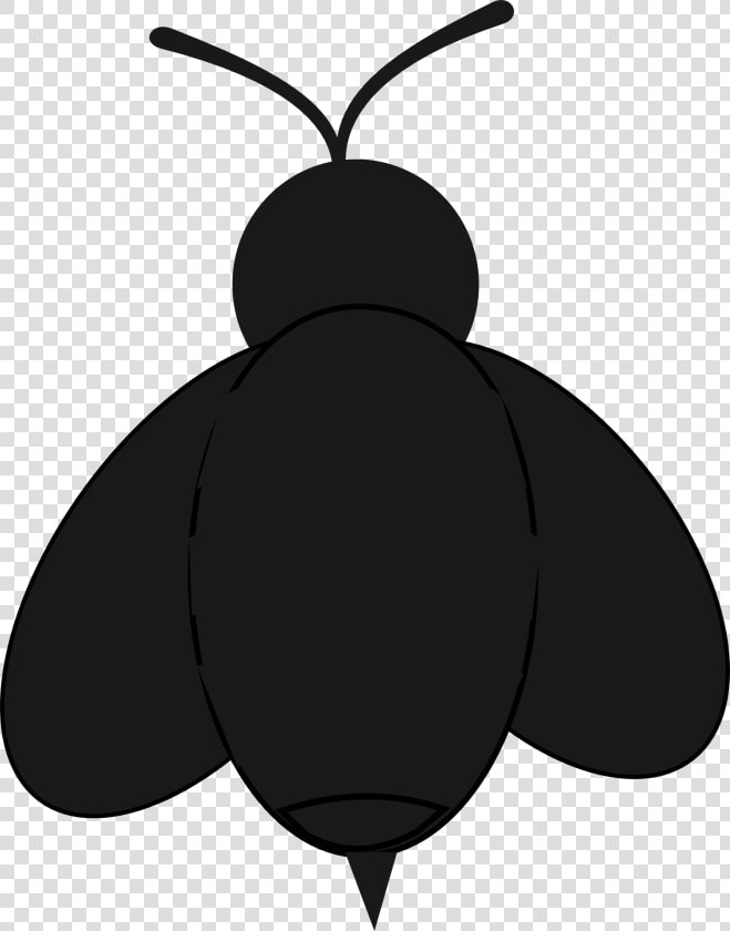 Bee Drawing Silhouette Clip Art   Bee Silhouette Clipart  HD Png DownloadTransparent PNG