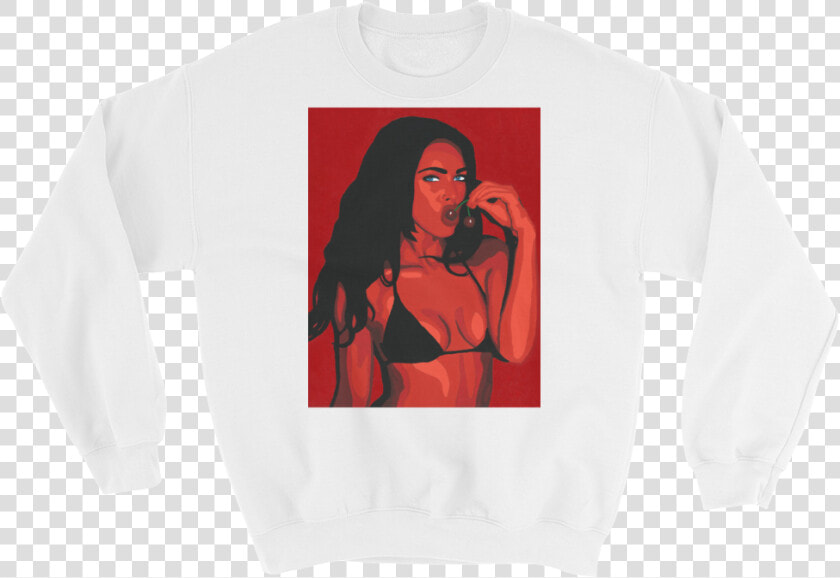 Image Of Cherry Bomb Crewneck Sweatshirt   Megan Fox  HD Png DownloadTransparent PNG