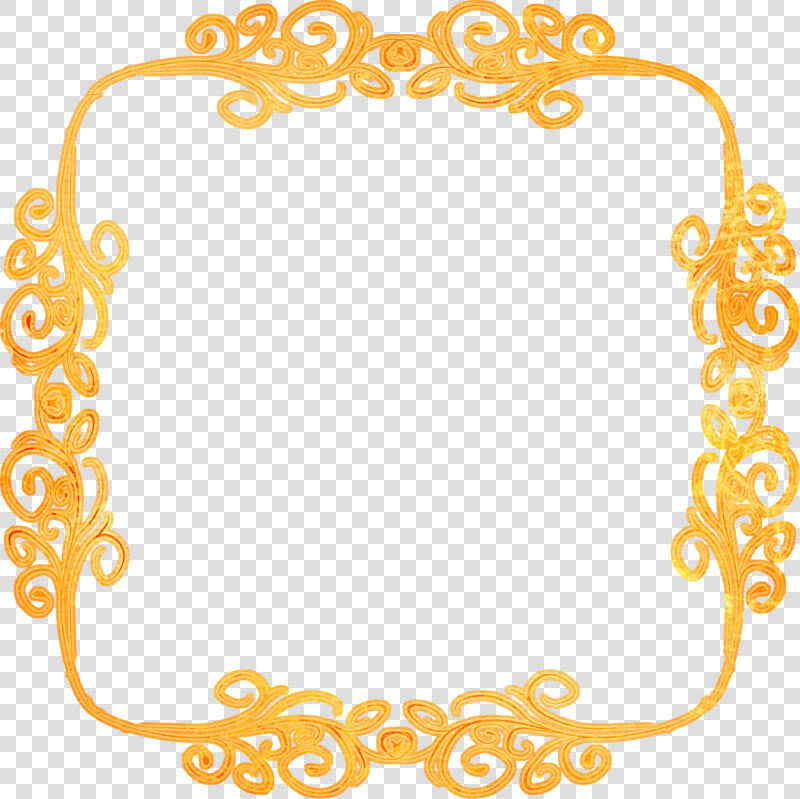 Borde De Flores Naranjas Png  Transparent PngTransparent PNG