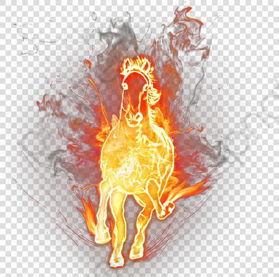 Fuego Png Psd Caballo De Spark Flame   Flaming Fire Horse Transparent  Png DownloadTransparent PNG