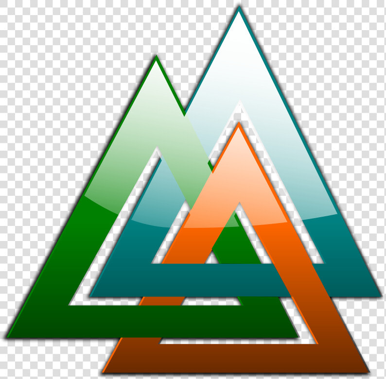 Triangles Linked Svg Clip Arts   3 Triangles  HD Png DownloadTransparent PNG