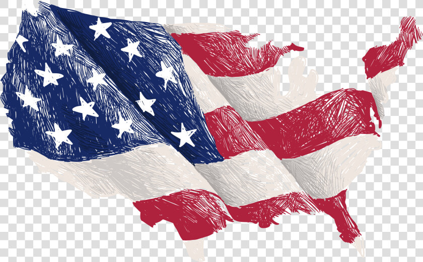 Flag Of The United States Map   Painted American Flag Png  Transparent PngTransparent PNG