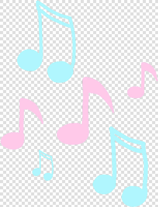  music  musicnotes  notes  pink  blue  musical   Graphic Design  HD Png DownloadTransparent PNG