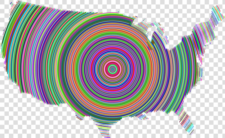 Prismatic United States Concentric Circles  HD Png DownloadTransparent PNG