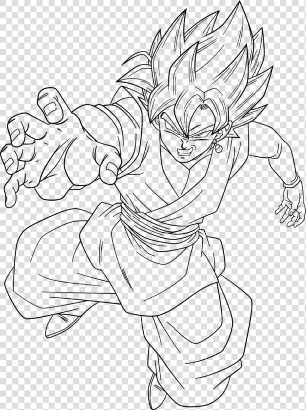 Super Drawing Black And White   Goku Black Rose Drawing  HD Png DownloadTransparent PNG