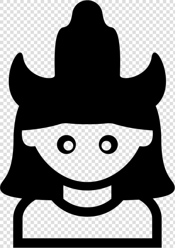 Woman With A Hat With Two Horns   Menina Png Preto  Transparent PngTransparent PNG