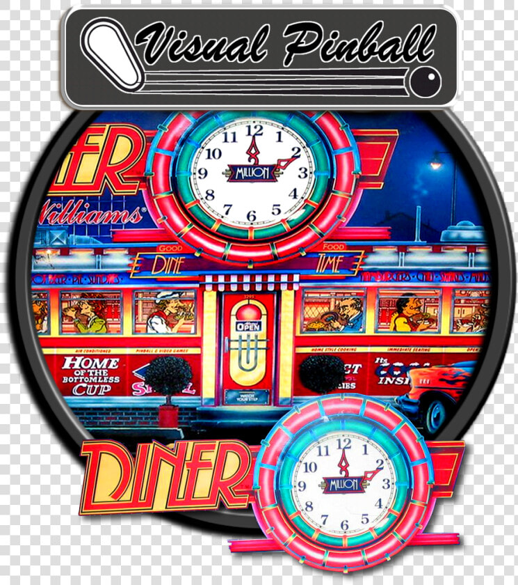 Diner Pinball Backglass Art  HD Png DownloadTransparent PNG