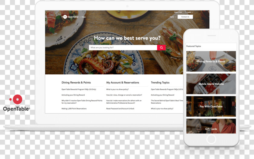 The Opentable Self service Portal Is Branded  Adaptive    Salesforce Community Customer Service  HD Png DownloadTransparent PNG