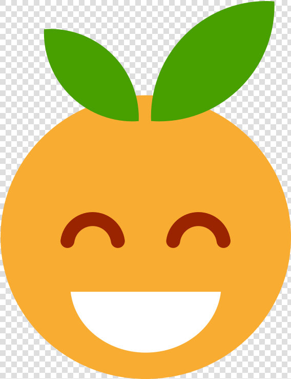 Smiley Clem Rires   Orange Drawing With Face  HD Png DownloadTransparent PNG