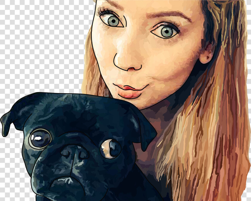 Zalfie And Nala   Png Download   Pug  Transparent PngTransparent PNG