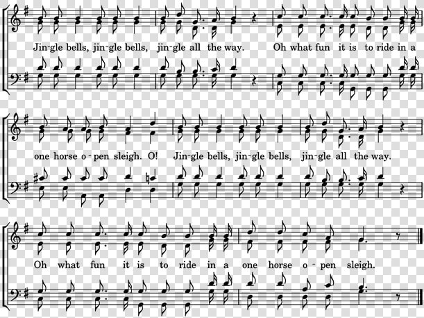 Jingle Bells  Song  Christmas Carol  Bell  Bells  Sound   Rondo Form With Lyrics  HD Png DownloadTransparent PNG