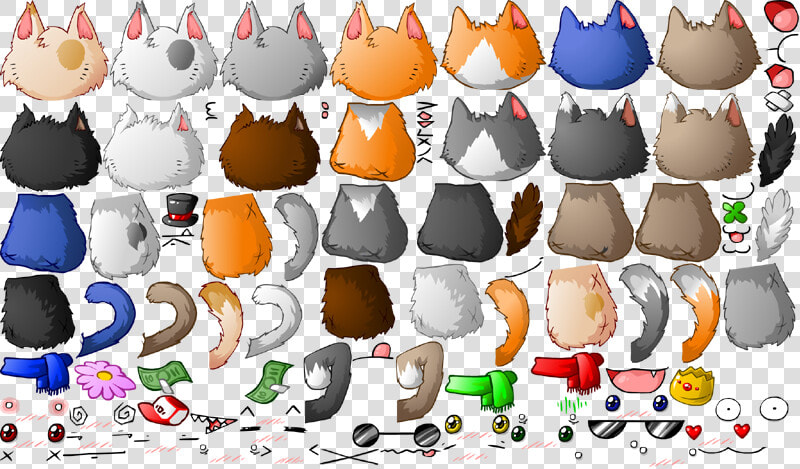 Spritesheet Small   2d Game Cat Character  HD Png DownloadTransparent PNG