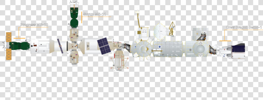 Iss Docking Configuration 03mar2019a   Progress Ms 11  HD Png DownloadTransparent PNG