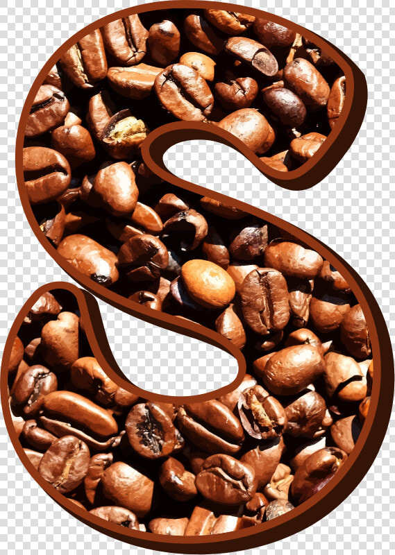 Coffee Beans Typography S   S In Coffee Beans  HD Png DownloadTransparent PNG