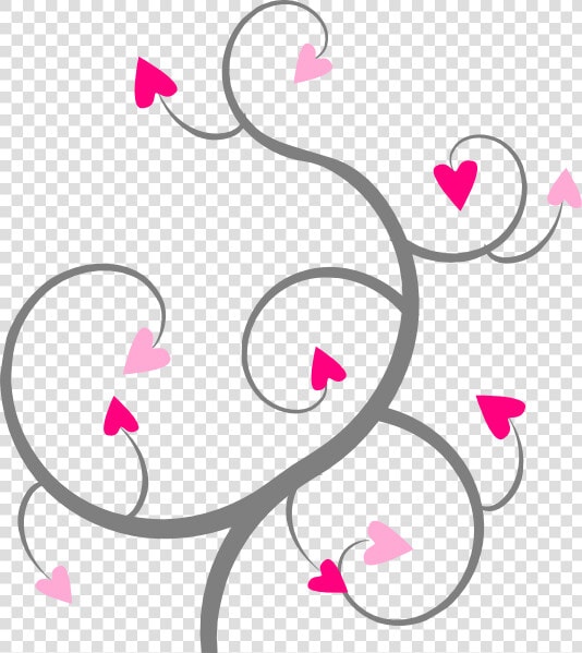 Swirl Hearts Clip Art   Hearts Swirl Clipart  HD Png DownloadTransparent PNG