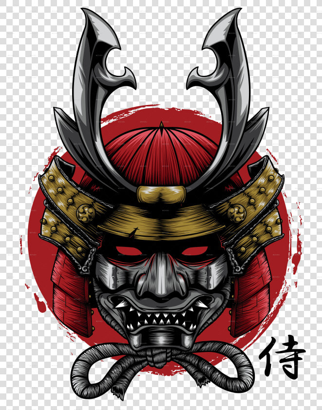 Clip Art Skeleton Samurai   Samurai Head Png  Transparent PngTransparent PNG