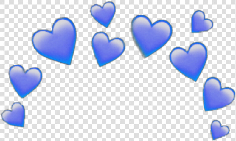  blue  heart  crown  heartcrown  emoji  sticker  iphone   Transparent Heart Crown Png  Png DownloadTransparent PNG